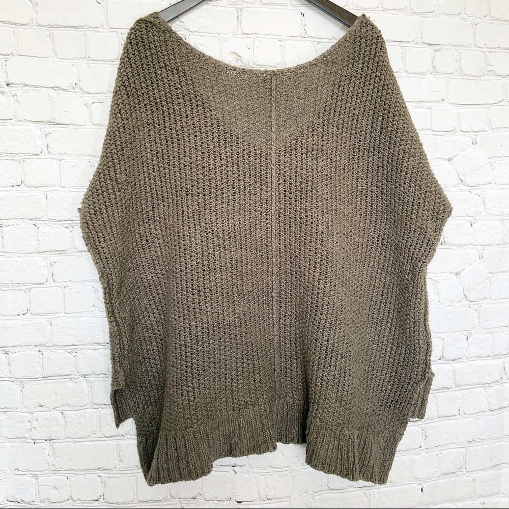 Free people oversized sweater gray shortsleeved - Picture 3 of 8